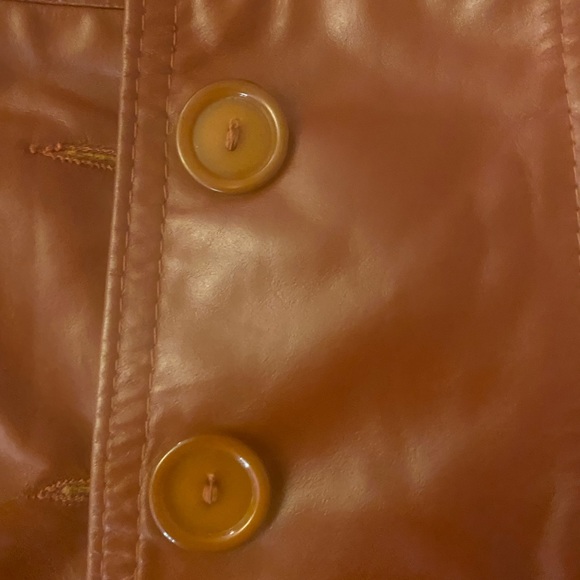 70s Vintage Prices of Oakland Genuine Leather Trench Coat - Picture 8 of 15